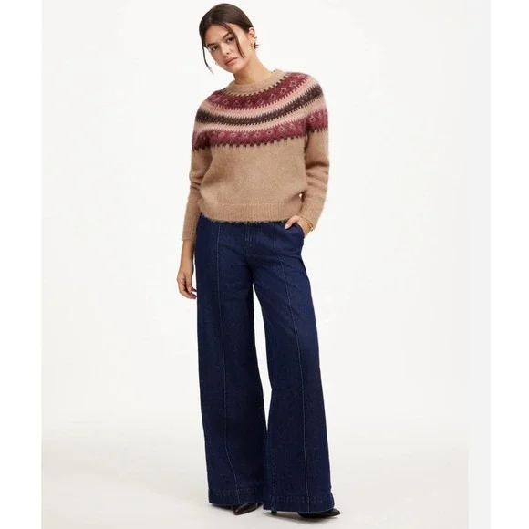 NWT Madewell Sz XXS Fair Isle Alpaca-Blend Sweater $168 - Picture 3 of 13